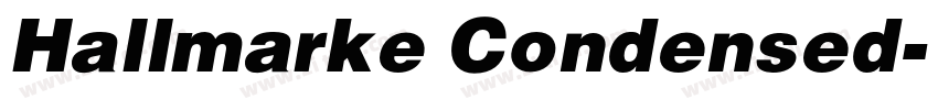 Hallmarke Condensed字体转换